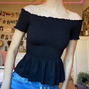 american eagle off the shoulder top